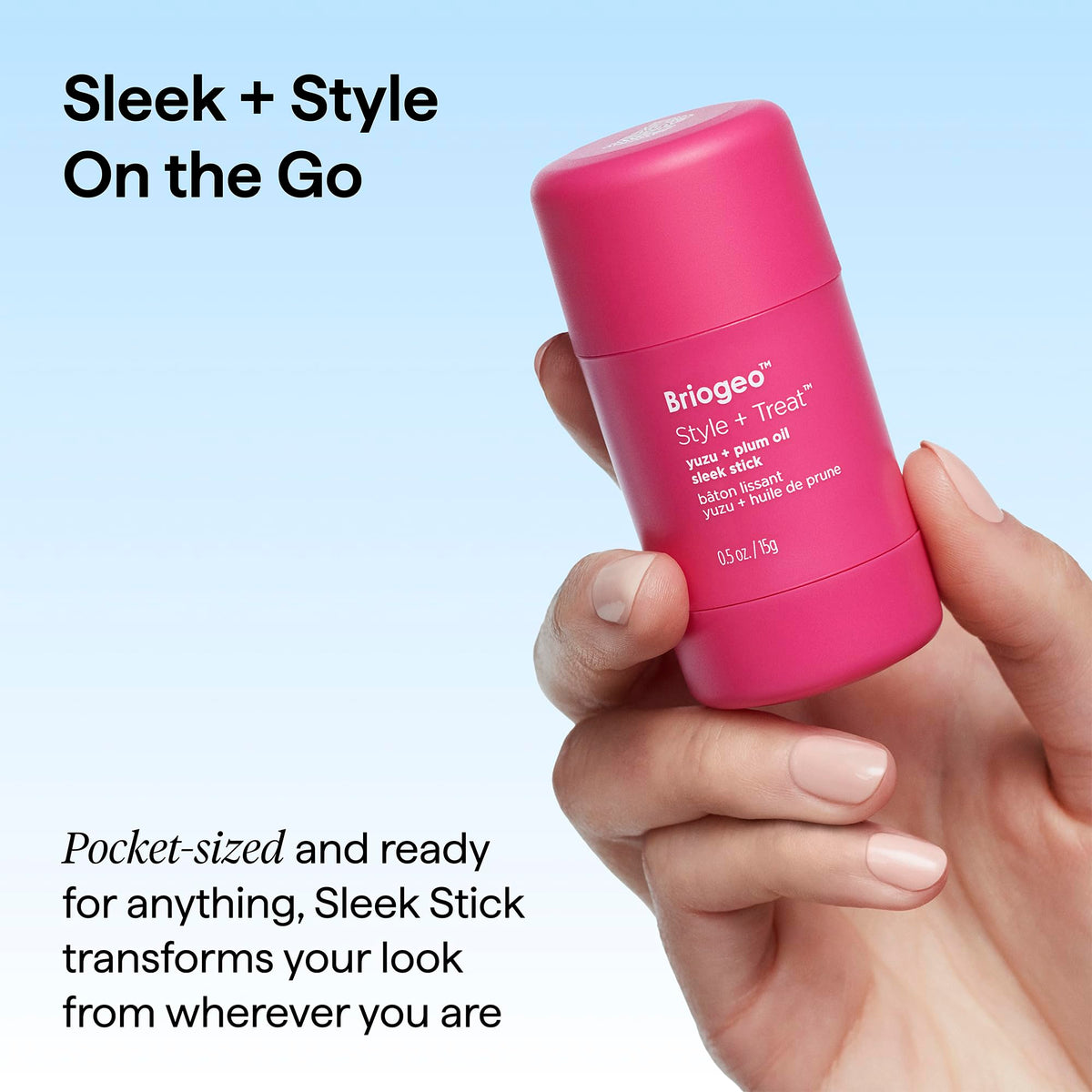 Lavender Briogeo Style + Treat Hair Styling Sleek Stick | Flyaway Control