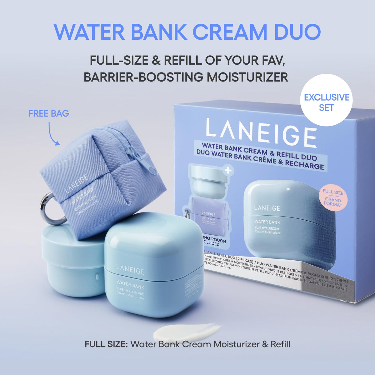 Light Gray LANEIGE Daily Hydration Essential Set