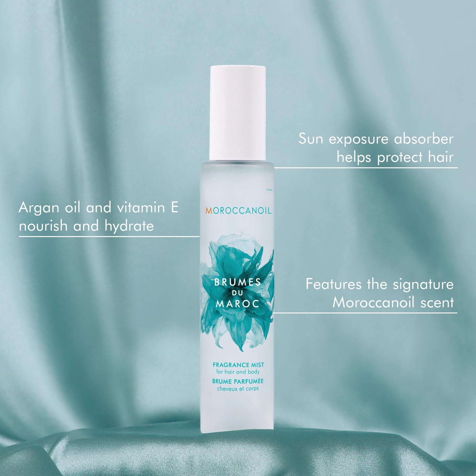 Light Steel Blue Moroccanoil Hair and Body Fragrance Mist, 3.4 Fl. Oz