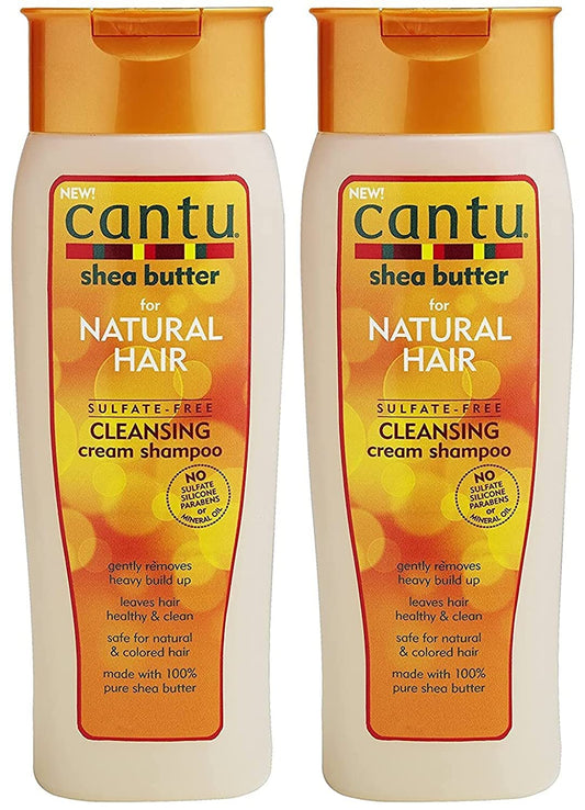 White Smoke Cantu Sulfate-Free Cleansing Cream Shampoo 2-pack, 27 Total Fl Oz. Embrace your curly, coily, or wavy hair.