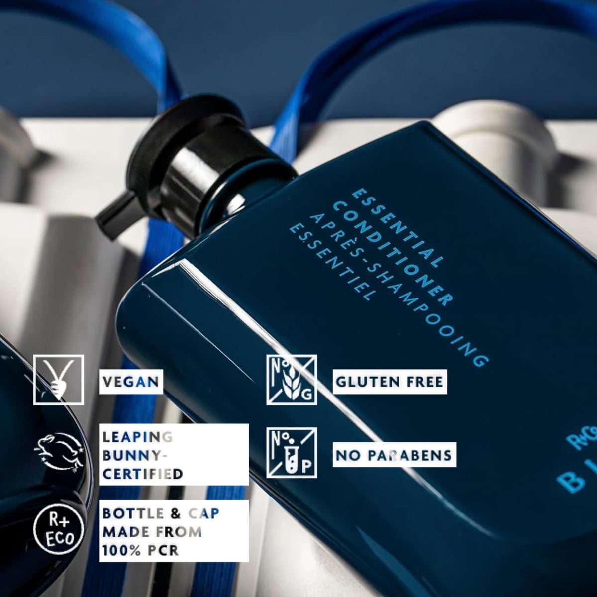 Black R+Co BLEU Essential Shampoo and Conditioner Liter Set, Boosts Body, 33.8 oz