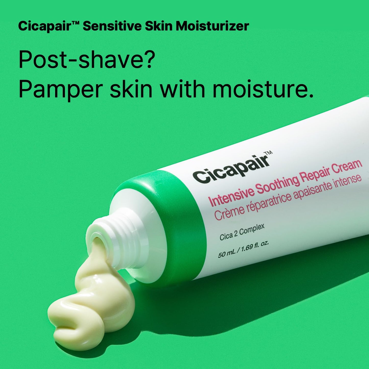 Medium Sea Green Dr.Jart+ Cicapair Sensitive Skin Korean Face Moisturizer for Redness and Barrier Repair with Centella Asiatica | Korean Skin Care | Travel Size, 0.51 Fl Oz