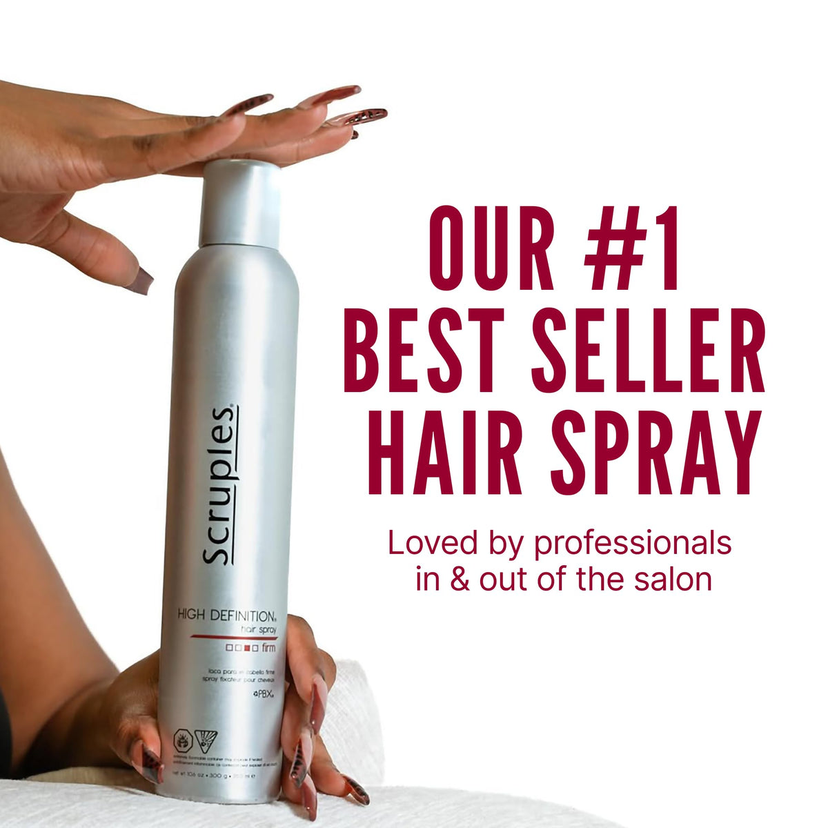 White Smoke Scruples Hair Spray for Women & Men, Volumizing Hairspray, 10.6 oz, 1 Pack