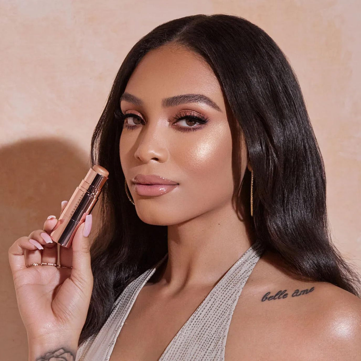 Tan Anastasia Beverly Hills - Stick Highlighter Shimmer Cream Glow Makeup