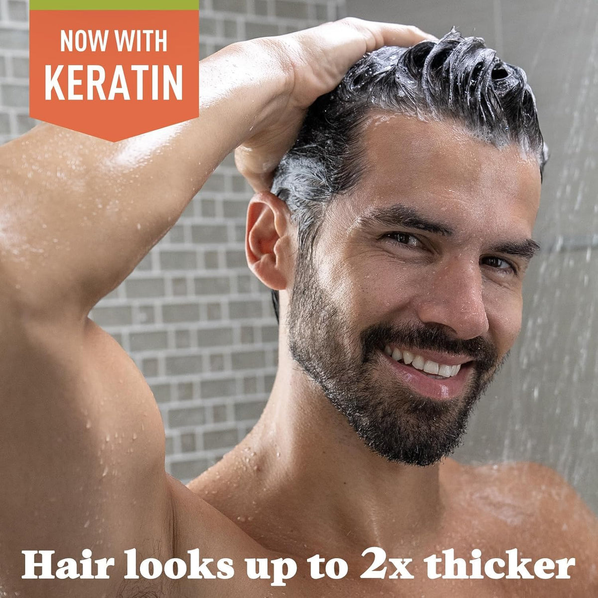 Dark Gray Just for Men Control GX Grey Reducing 2-in-1 Shampoo and Conditioner, Gradual Hair Color with Keratin for Stronger Thicker and Healthier Looking Hair, 6 Fl Oz - Pack of 1
