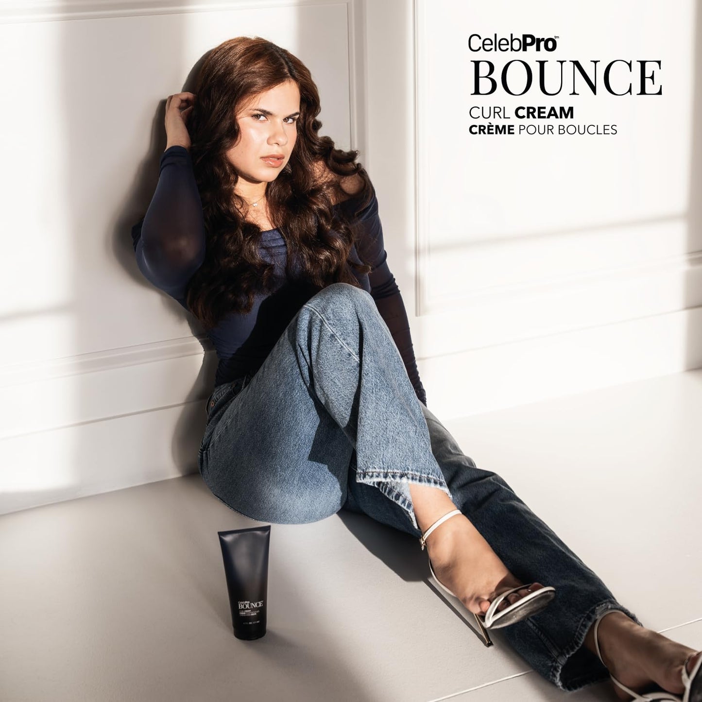 White Smoke CelebPro BOUNCE Curl Cream, Hydrating Curl Cream for Defined Curly Hair, 6.7oz