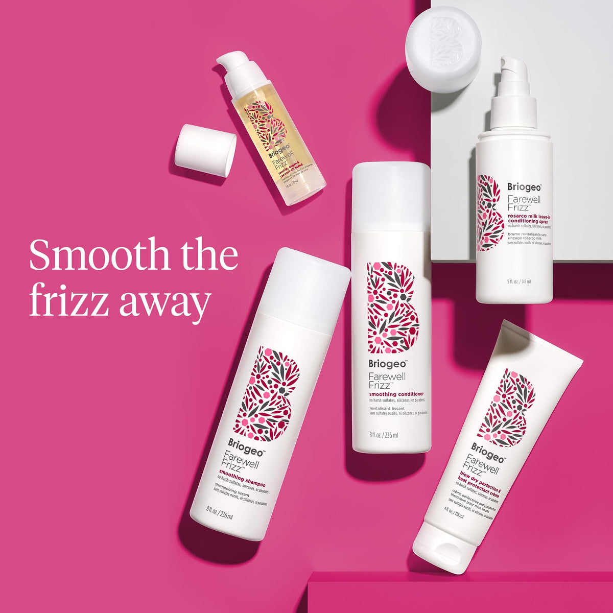 Violet Red Briogeo Farewell Frizz Smoothing Conditioner | Silicone-Free
