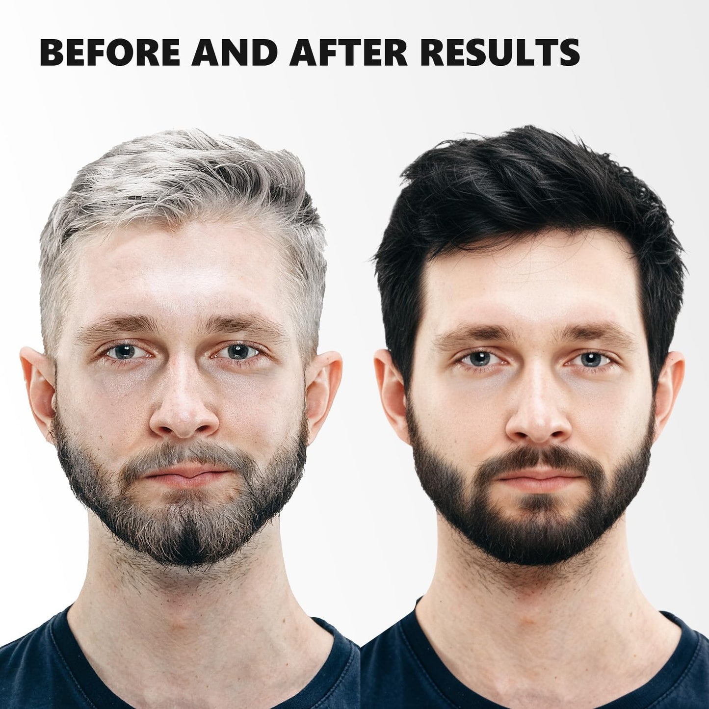 White Smoke KAISASA Black Hair Dye Shampoo 3 in 1 for Gray Hair, Hair Color Shampoo for Women Men Grey Hair Coverage 500ml (Black)