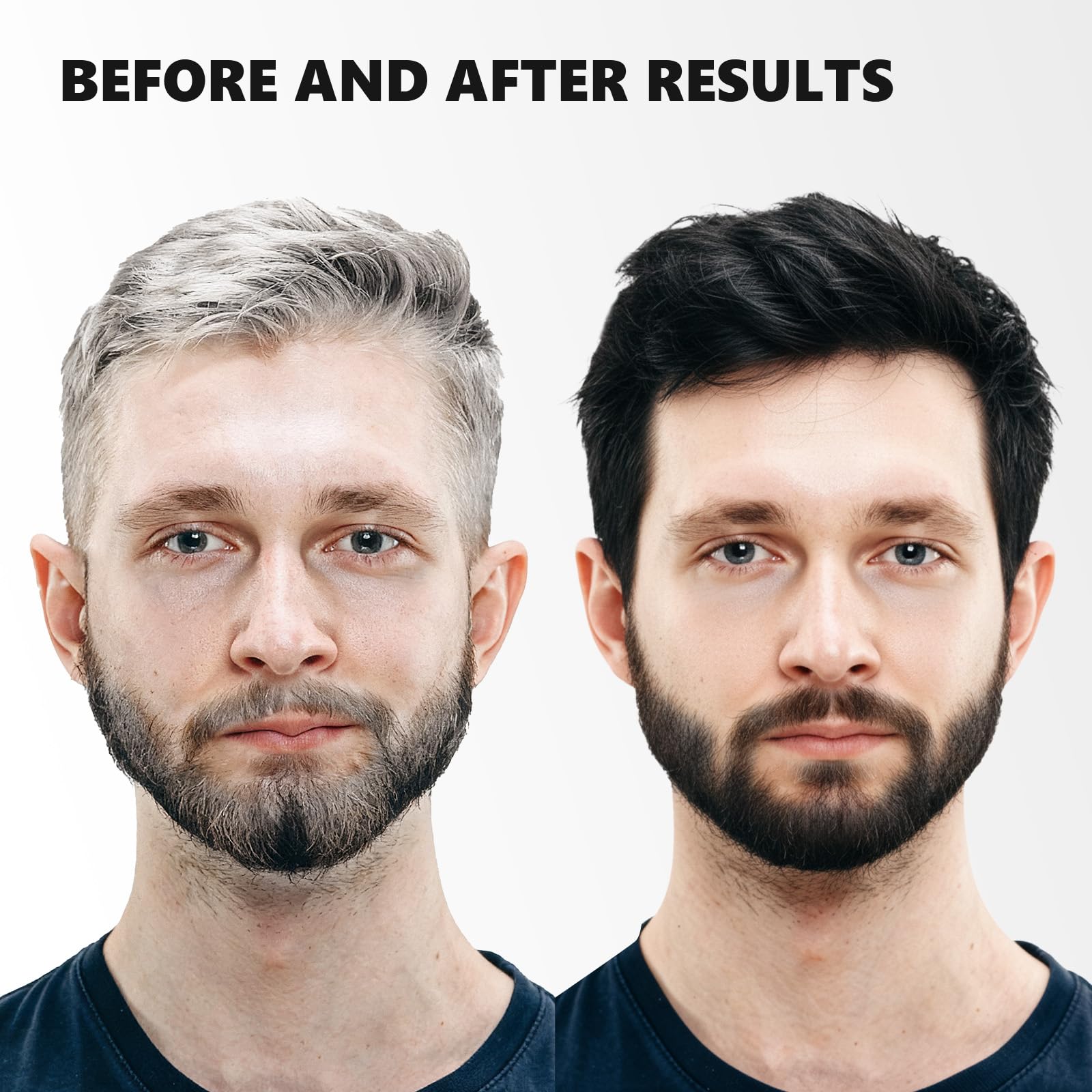 White Smoke KAISASA Black Hair Dye Shampoo 3 in 1 for Gray Hair, Hair Color Shampoo for Women Men Grey Hair Coverage 500ml (Black)