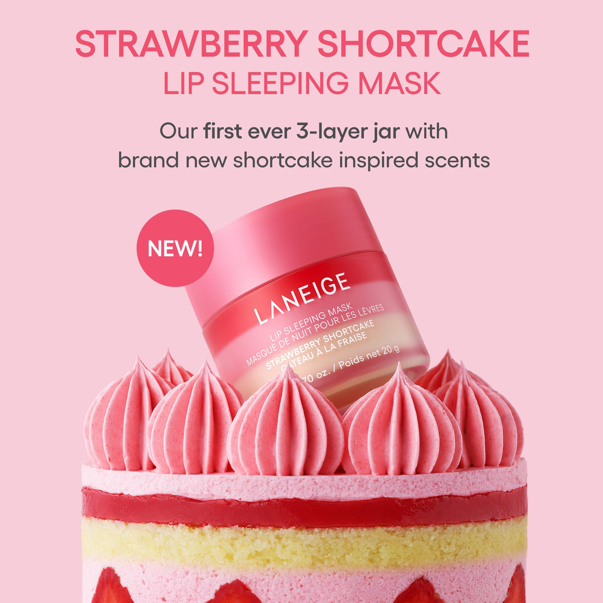 Pink LANEIGE Berry Sweet Lip Trio Set