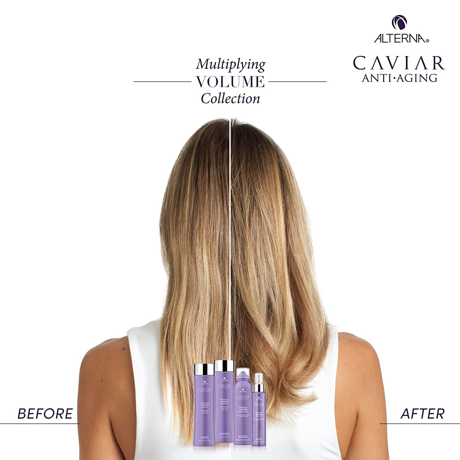 White Smoke Alterna Haircare Caviar Anti-Aging Multiplying Volume Shampoo and Conditioner Set