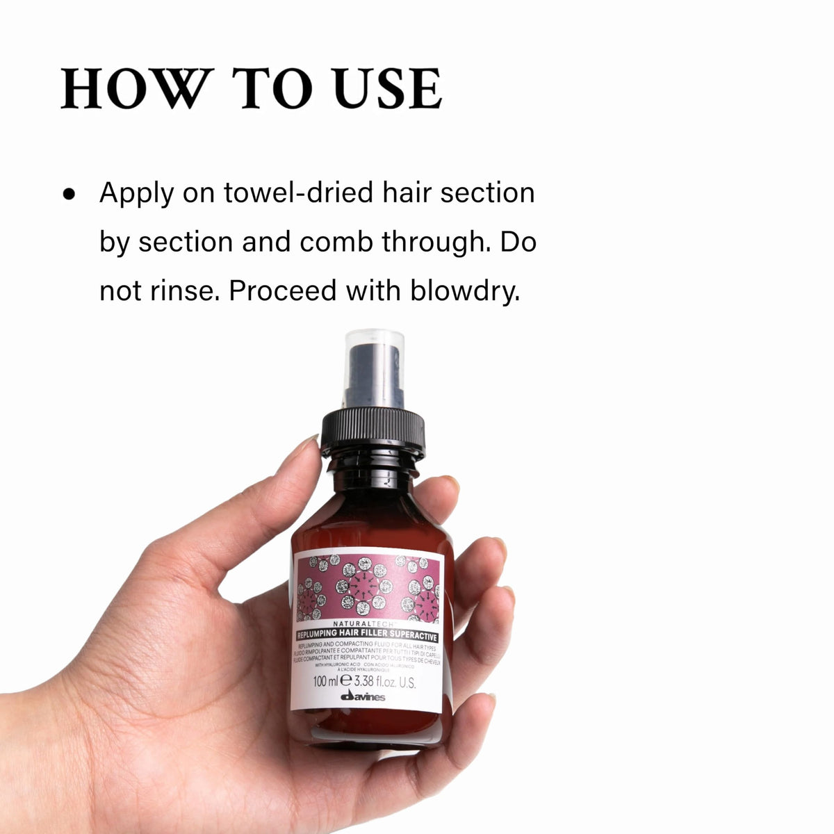 White Smoke Naturaltech Replumping Hair Filler Superactive, for fuller and shiny hair