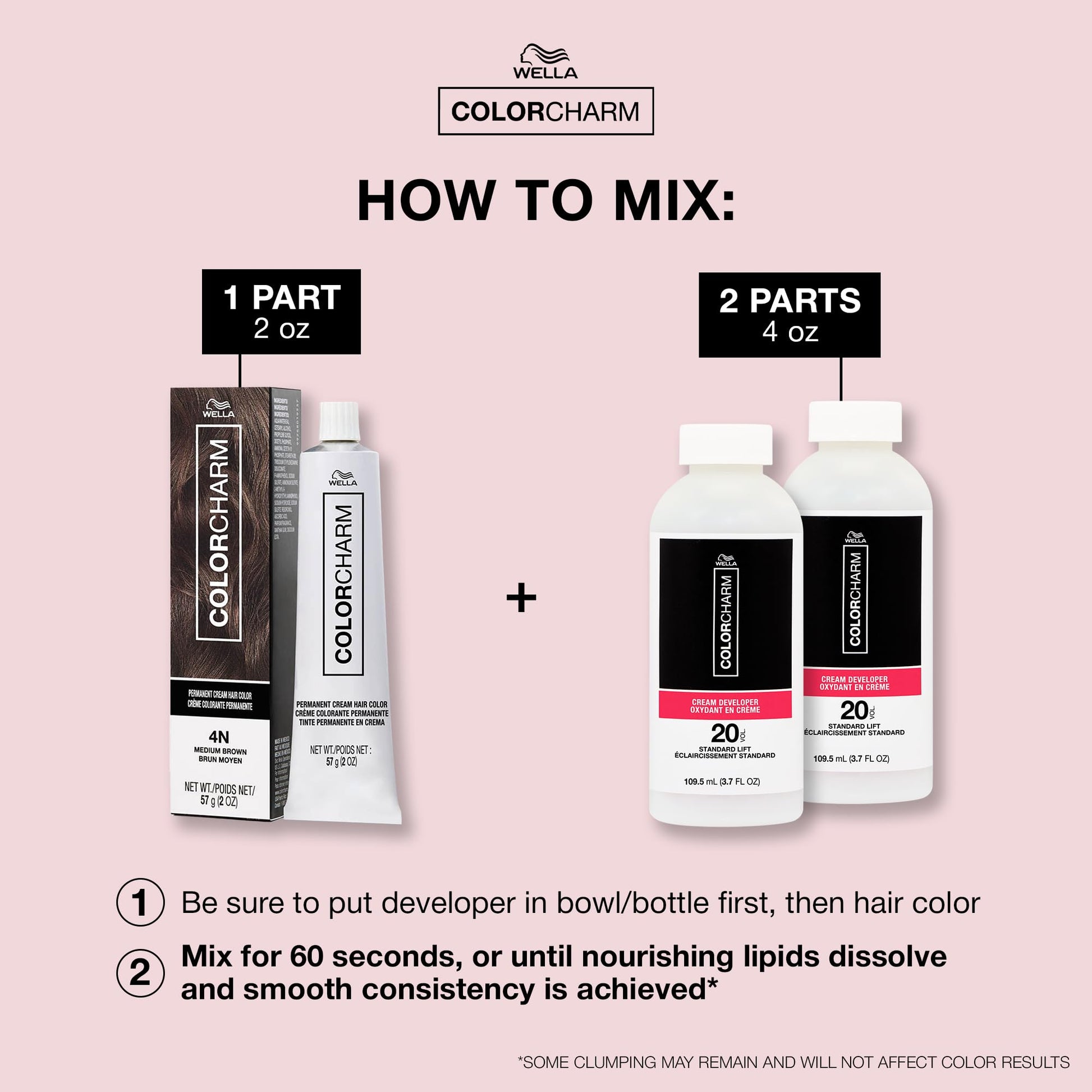 Light Gray COLORCHARM Permanent Cream Hair Color, 7A Medium Smokey Ash Blonde, 2 oz.