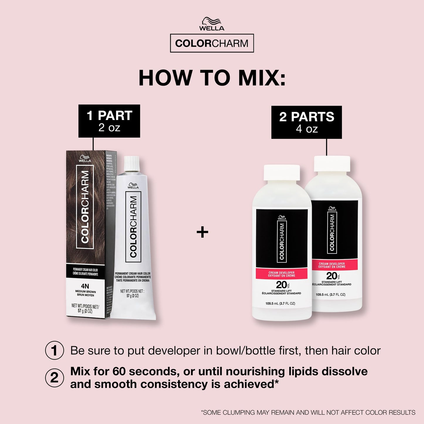 Light Gray COLORCHARM Permanent Cream Hair Color, 6N Dark Blonde, 2 oz.