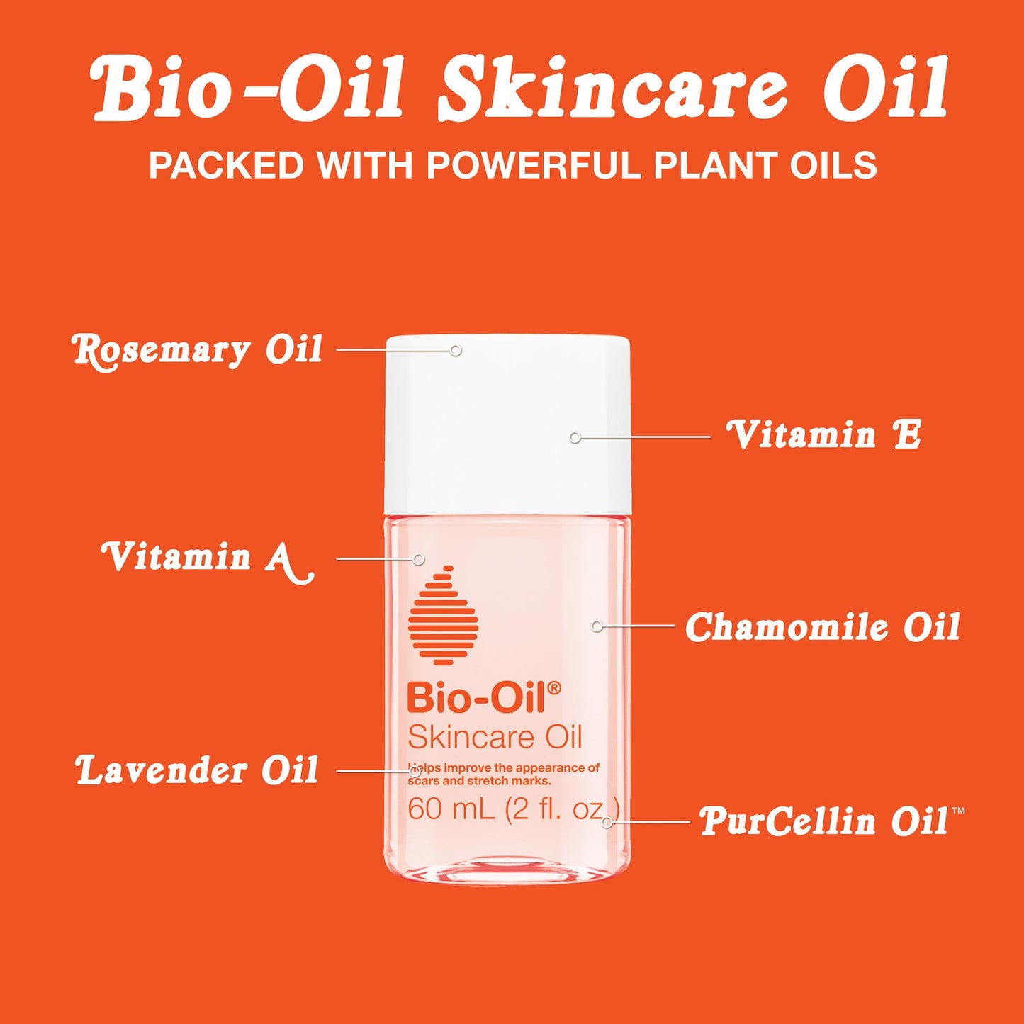 Chocolate Bio-Oil Skincare Body Oil Serum, Face and Body Moisturizer with Vitamin E & A, for Scars, Stretch Marks, Sensitive Skin, All Skin Types, Dermatologist Recommended, Non-Comedogenic, 2 Oz
