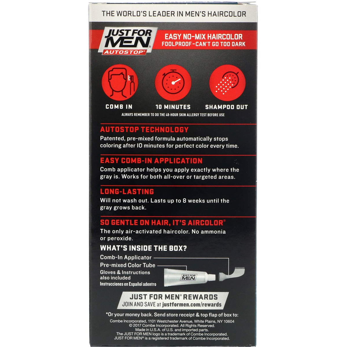 Dark Slate Gray JUST FOR MEN Men AutoStop Foolproof Haircolor, Light Brown A-25 1 Kit (Pack of 5)
