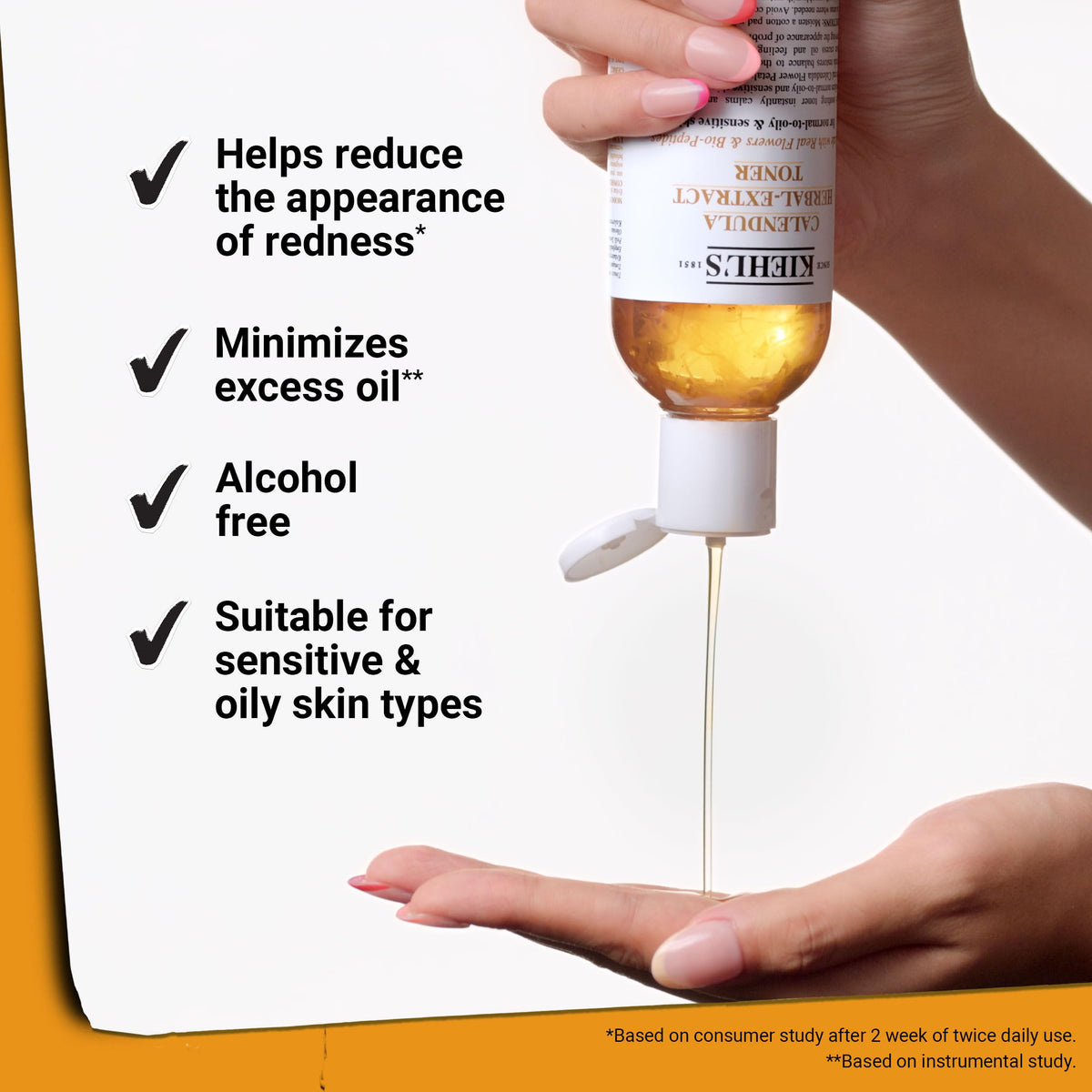 White Smoke Kiehl's - Calendula Herbal Extract Toner - 4.2 fl oz