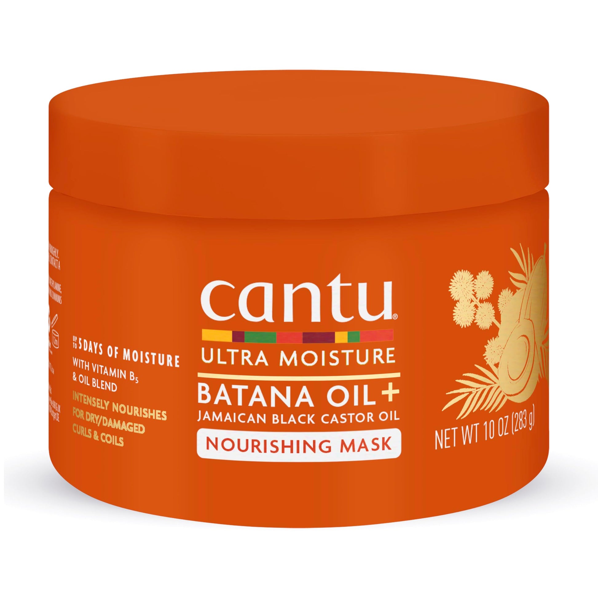 Orange Red Cantu Ultra Moisture Nourishing Mask with Batana Oil + Jamaican Black Castor Oil, 10 oz