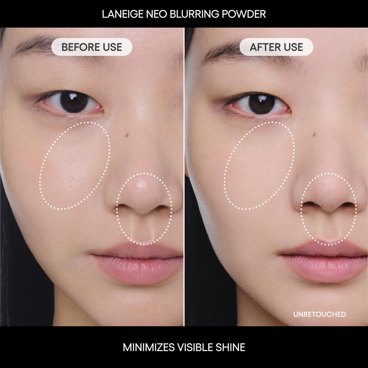Tan LANEIGE Matin Kim x Neo Blurring Powder: Korean Oil-Control Compact