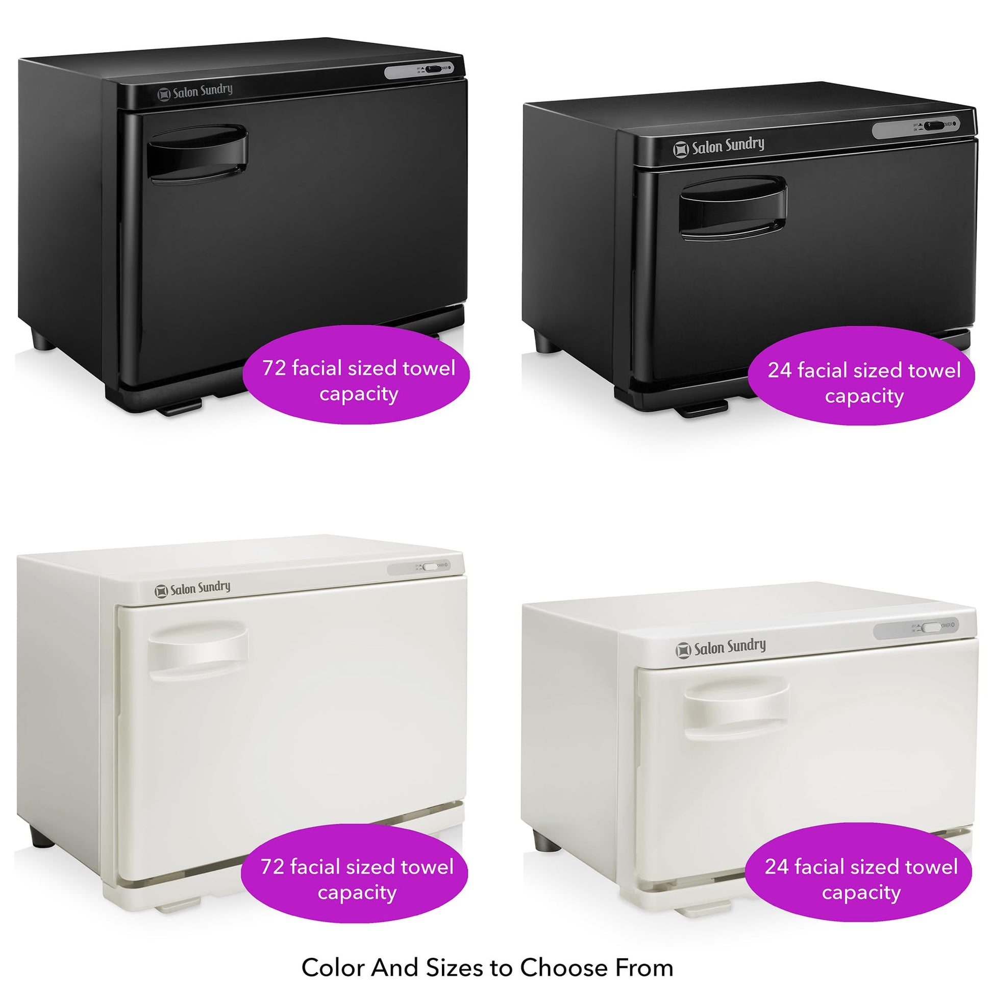 White Smoke Salon Sundry Professional High Capacity Hot Towel Warmer Cabinet - Facial Spa and Salon Equipment - White