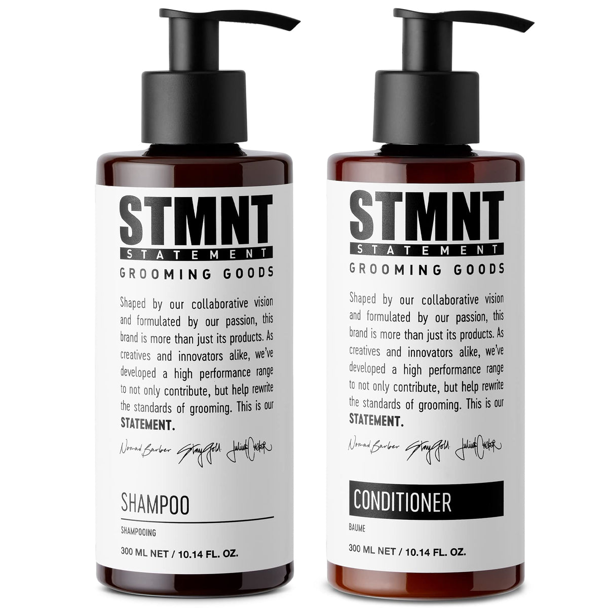 White Smoke STMNT Grooming Goods Shampoo | SLS/SLES Sulfates Free | Activated Charcoal & Menthol | Removes Build Up | All Hair Types
