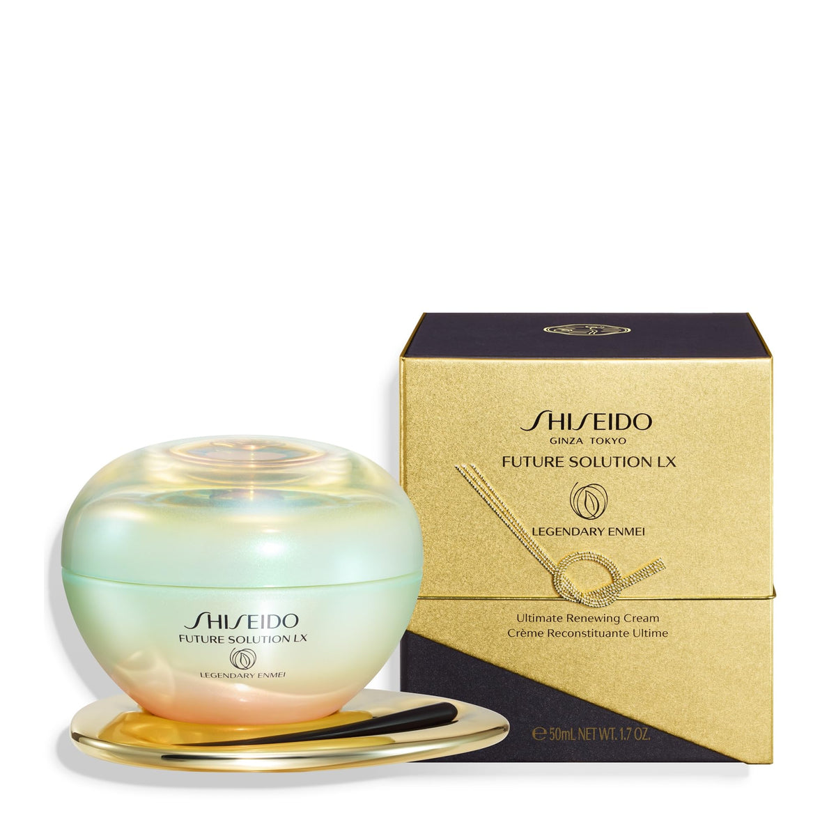 White Smoke Shiseido Future Solution LX Legendary Enmei Ultimate Renewing Cream - 50 mL - Anti-Aging Face Moisturizer for Supple, Rejuvenated Skin in Just 1 Week - All Skin Types