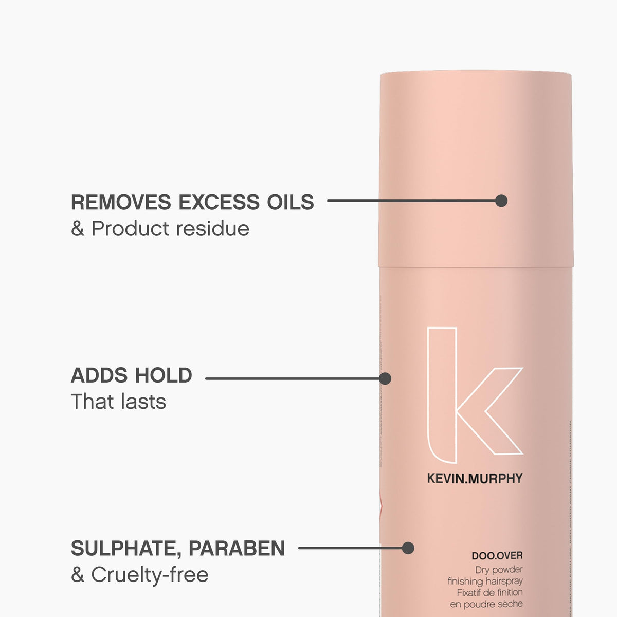 White Smoke KEVIN.MURPHY DOO.OVER Dry Powder Finishing Hair Spray