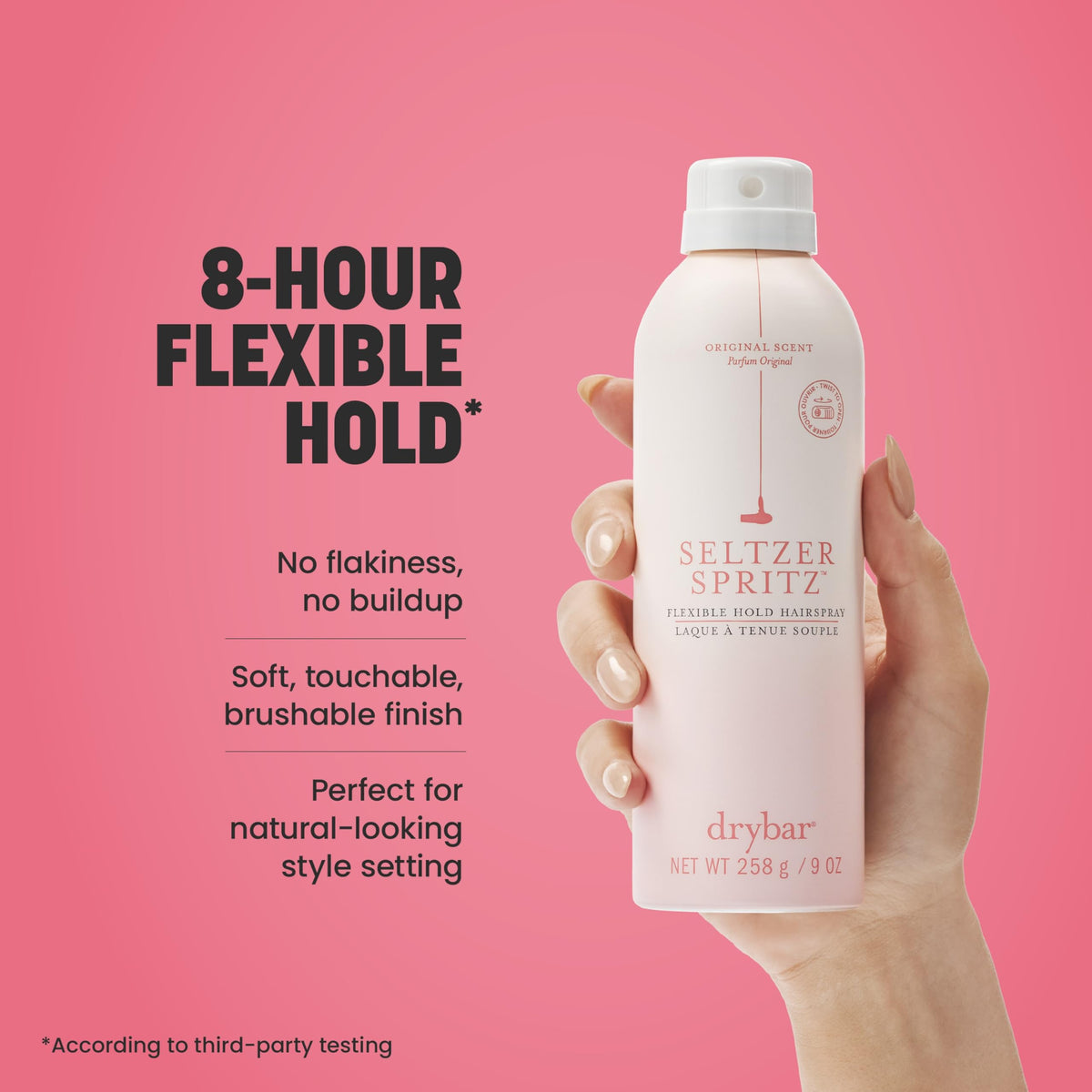 Light Coral Drybar Seltzer Spritz Flexible Hold Hairspray