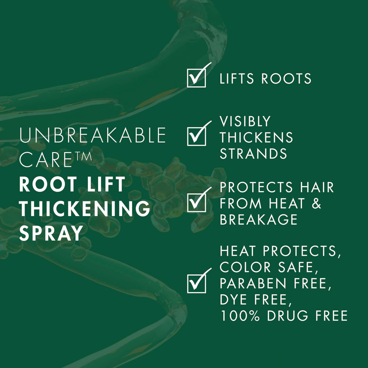 Dark Slate Gray Nexxus Root Lift Thickening Spray Unbreakable Care with ProteinFusion Blend of Biotin, Keratin & Collagen Amino Acids, 6 oz