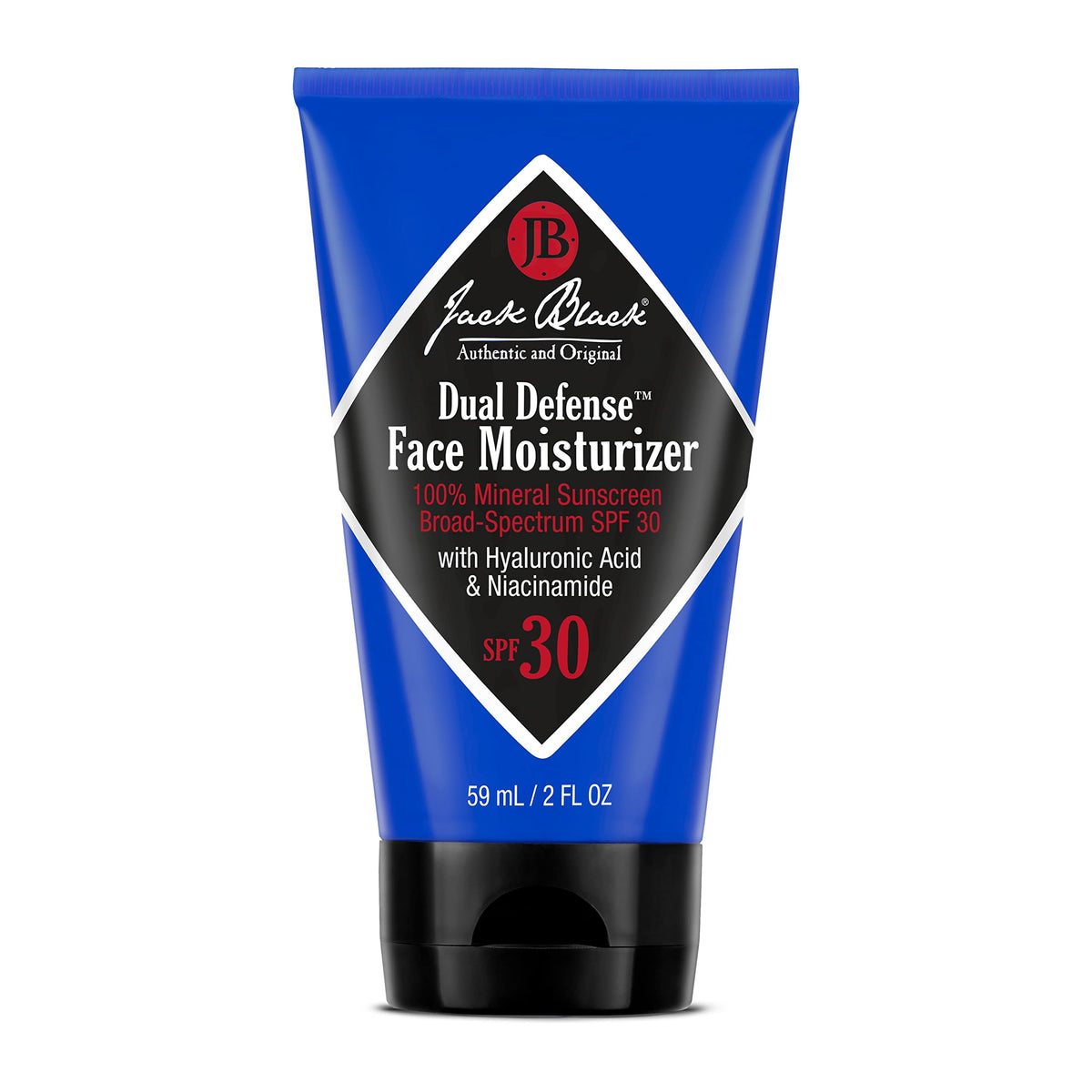 White Smoke Jack Black Dual Defense Mens Face Moisturizer with SPF 30, 2 Fl Oz