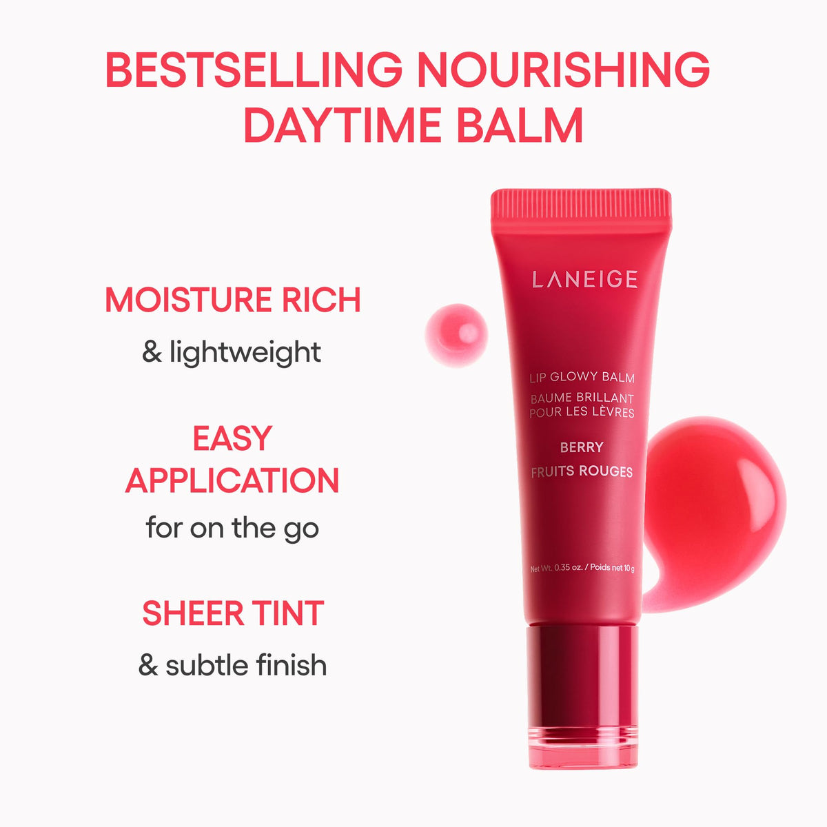 White Smoke LANEIGE Berry Sweet Lip Trio Set