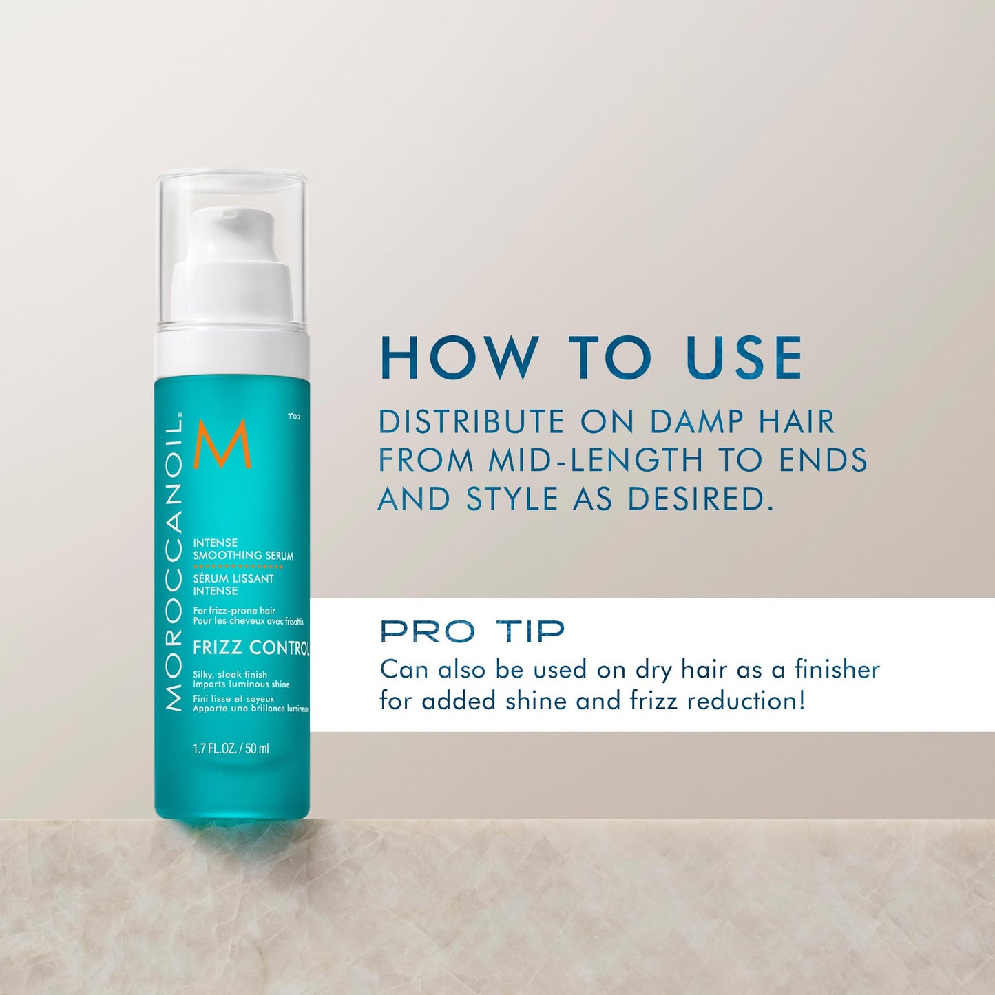 Gray Moroccanoil Intense Smoothing Frizz Control Serum, 1.7 Fl. Oz.