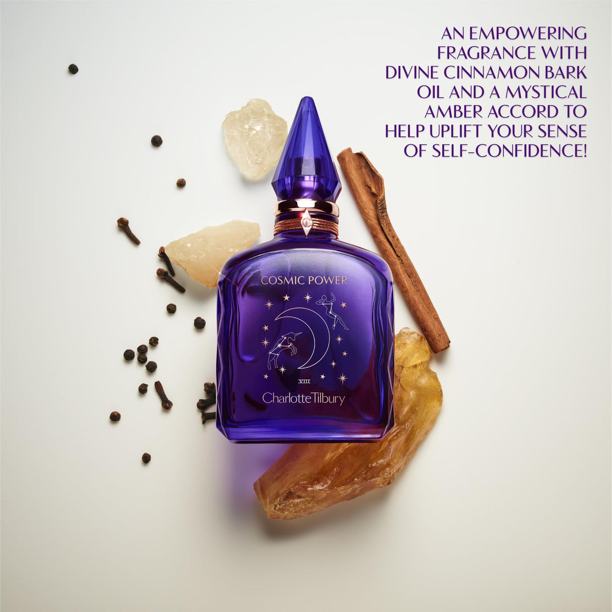 Lavender Charlotte Tilbury Cosmic Power Eau De Parfum - Amber Perfume for Women