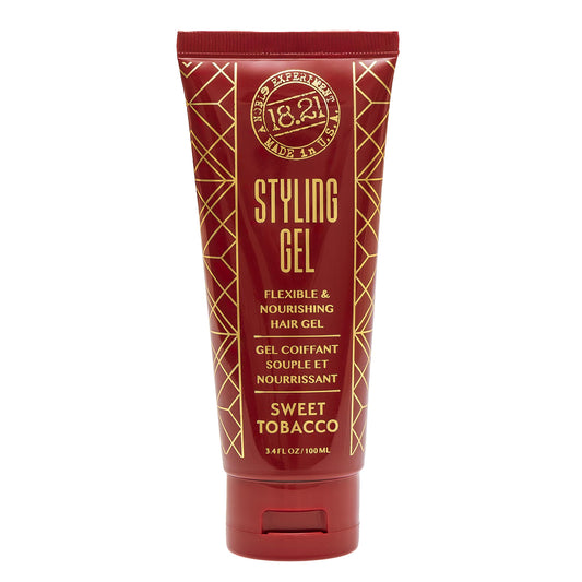 White Smoke 18.21 Man Made Hair Styling Gel for Men, Weightless All-Day Flexible Hold, 3oz. Original Sweet Tobacco Scent