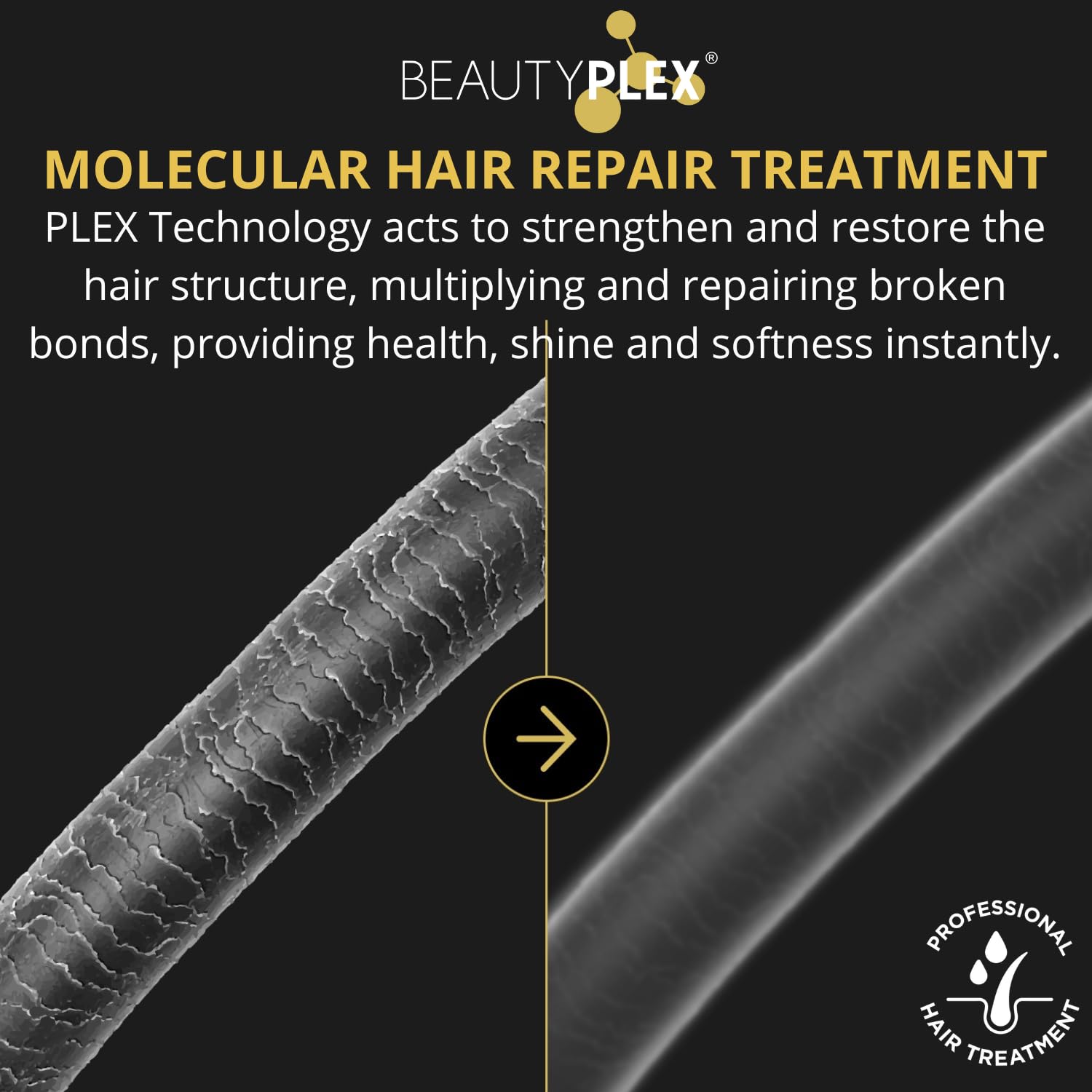 Black No. 3 Bond Repair Hair Treatment | Fino Hair Mask for Damaged Hair Deep Conditioning Hair Mask Bio Complex - Pre Shampoo - 450 ml (15.2 Oz)