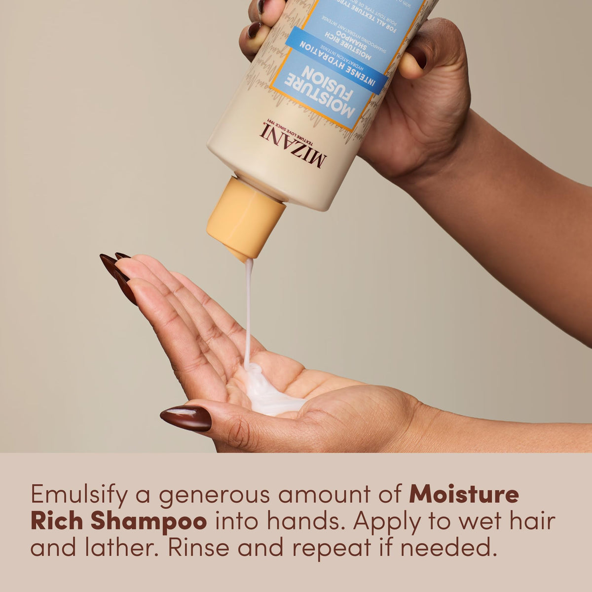 Gray Mizani Moisture Fusion Rich Shampoo – For Dry Hair, 16.9 fl oz