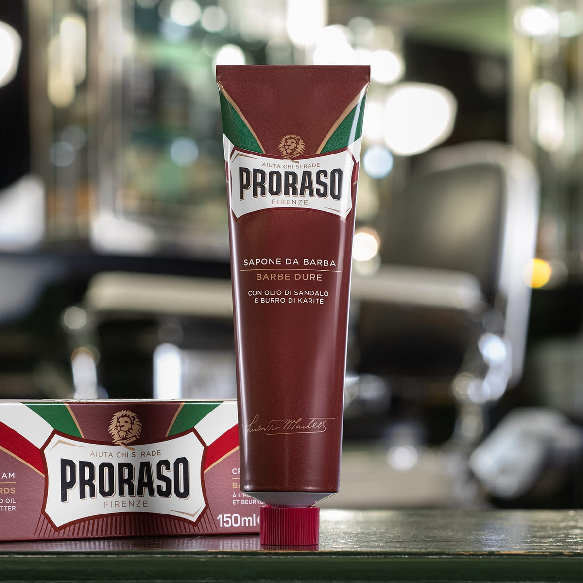 Dim Gray Proraso Shaving Cream - Sandalwood Oil & Shea Butter
