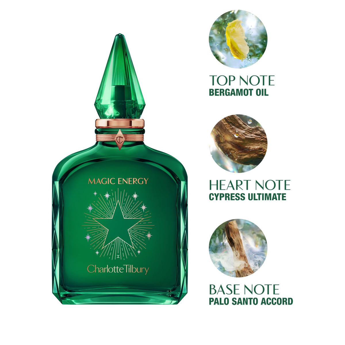 White Smoke Charlotte Tilbury Magic Energy Eau De Parfum - Pheromone Enhancing Woody Perfume Enriched with Naturally-Derived Oil - Long-Lasting Scent with Notes of Bergamot, Cashmere Wood & Palo Santo