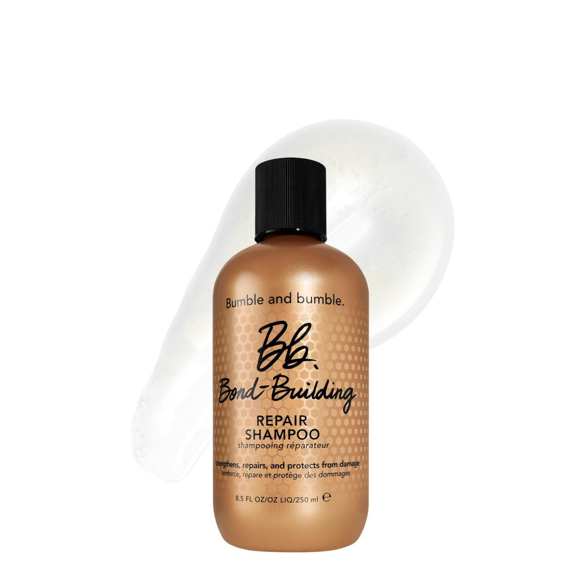 White Smoke Bumble and bumble. Bond-Building Hair Repair Shampoo | Strengthens and Prevents Breakage| Smooths Frizz, Adds Shine | For Damaged Curly, Wavy, Straight Hair Types