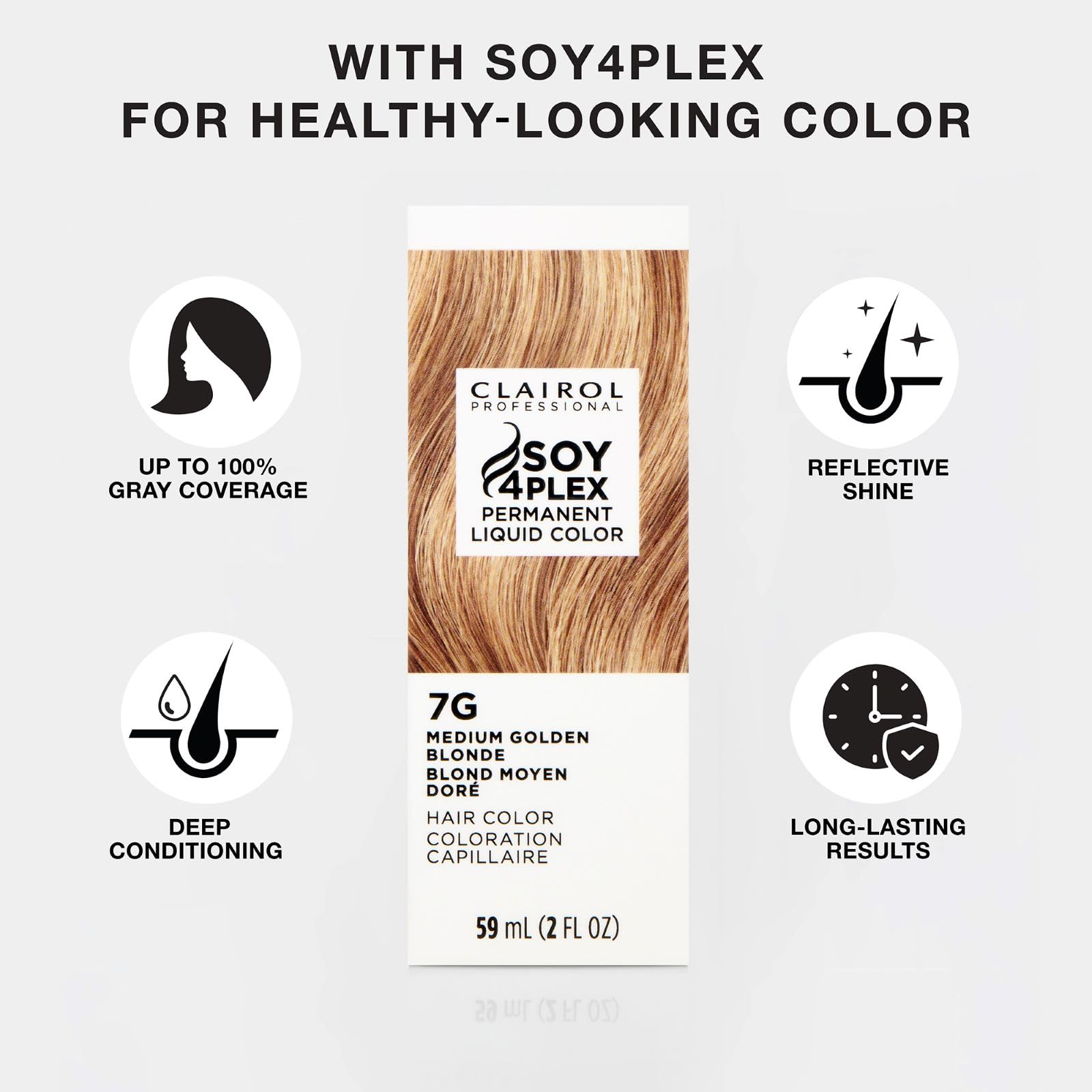 Lavender Clairol Professional Permanent Liquicolor, 1A Cool Black, 2 Fl Oz - Packaging May Vary