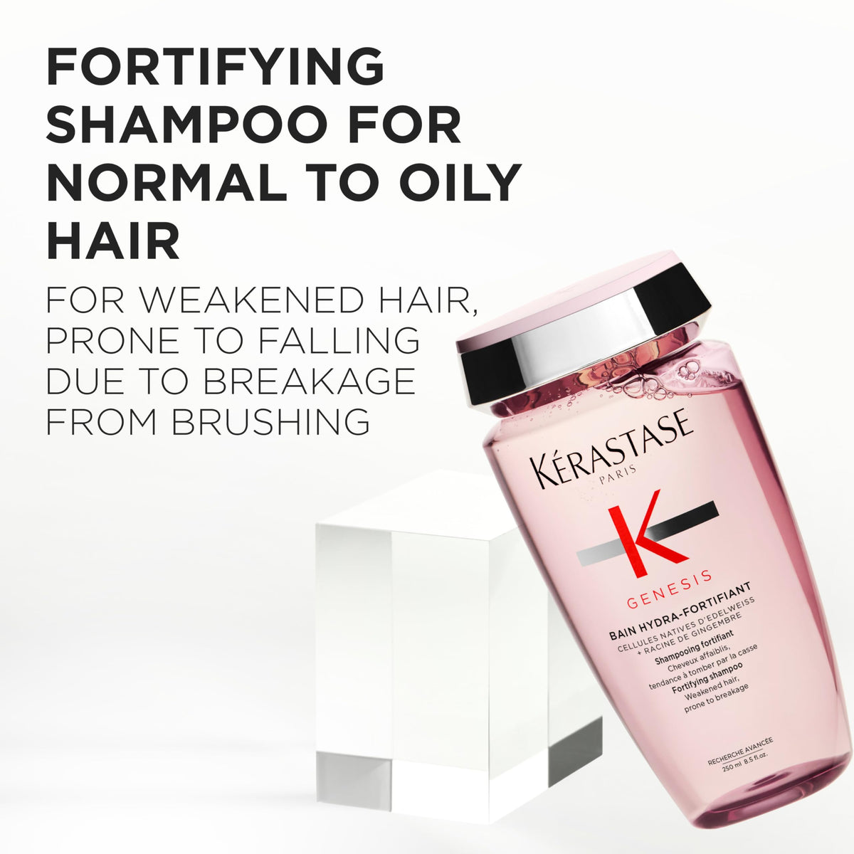 White Smoke Kerastase Genesis Hydra-Fortifiant Shampoo Refill – Weak Hair, 16.9 Fl Oz