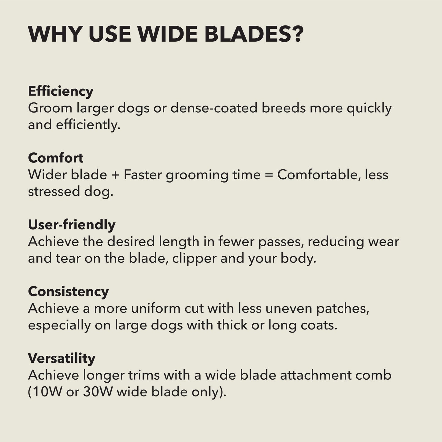 Antique White Andis 561462 ceramicEDGE Detachable Wide Blade #30W – Stainless Steel Pet Clipper Blade, XFine Cut, Professional Grooming Performance