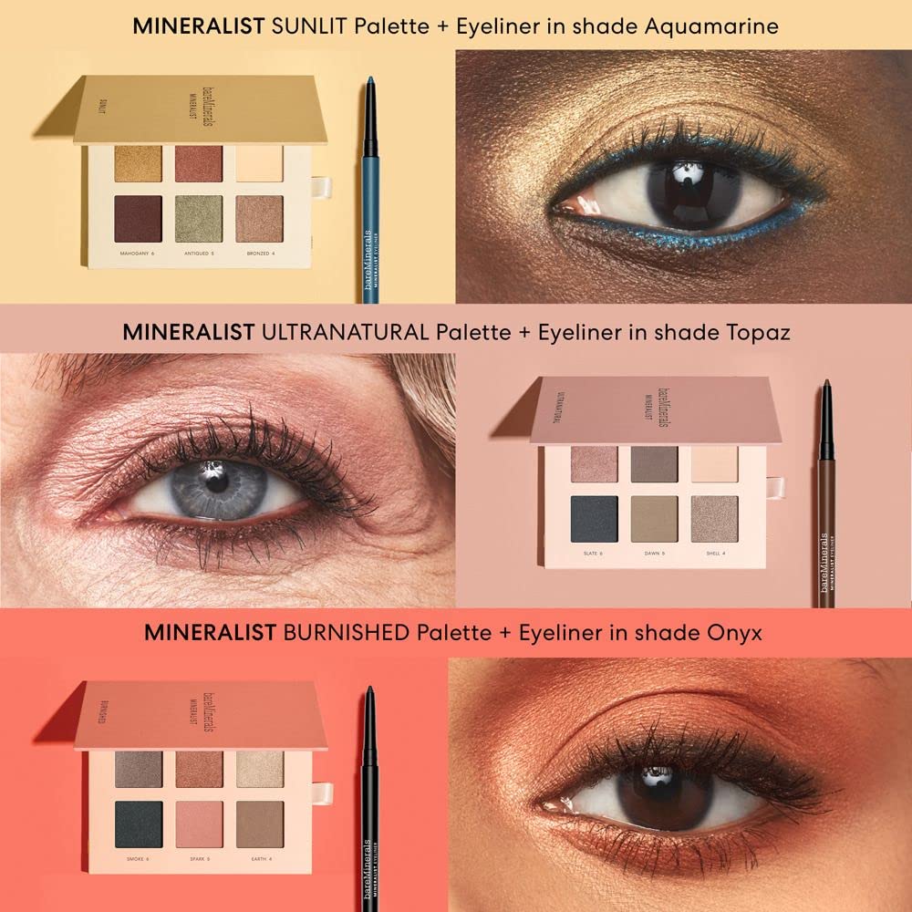 Light Pink bareMinerals Mineralist Lasting Eyeliner, Aquamarine, Vegan, Cruelty-Free & Dermatologist-Tested