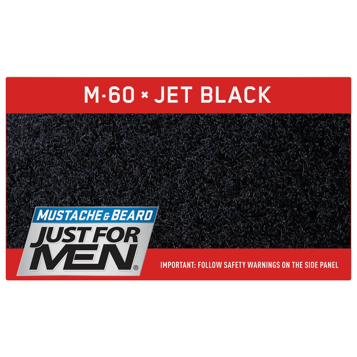 Black Mustache and Beard Brush-In Color Gel Jet Black