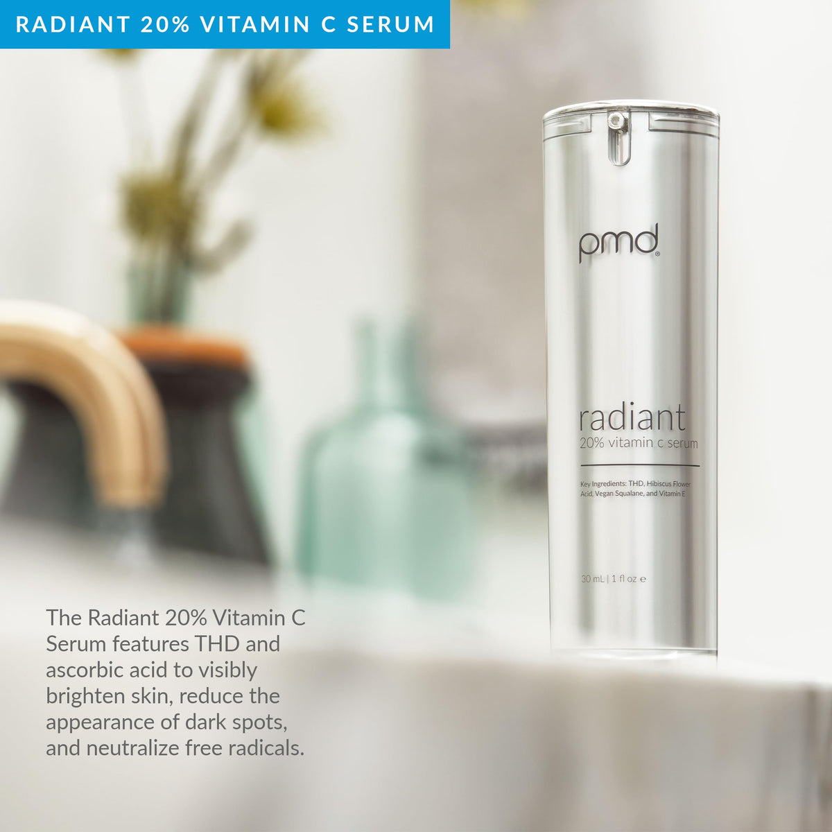 Lavender PMD Beauty Radiant 20% Vitamin C Serum,30 ml