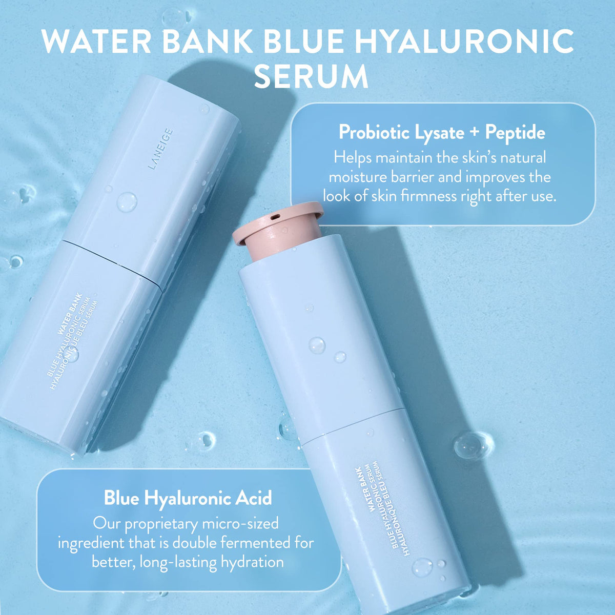 Sky Blue LANEIGE Water Bank Blue Hyaluronic Serum