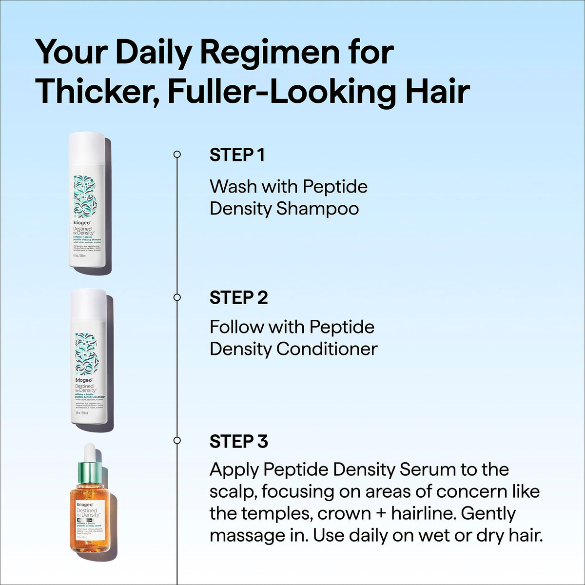 Alice Blue Briogeo Destined for Density Caffeine + Biotin Peptide Density Conditioner