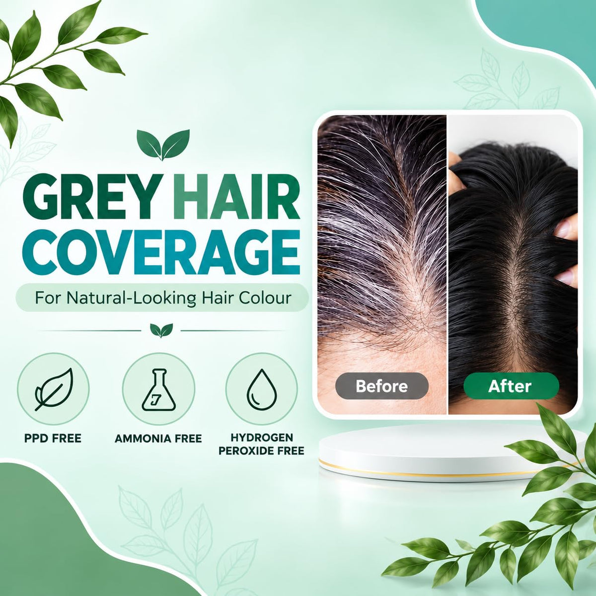 Alice Blue Vegetal Safe Hair Color Soft Black 100gm (3.5 Oz) Safe and Natural Hair Dye