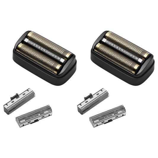 White Smoke Shaver Replacement Foil and Inner Cutters Compatible with Andis 17300 reSURGE Electric Shaver,Black (2 Pack)