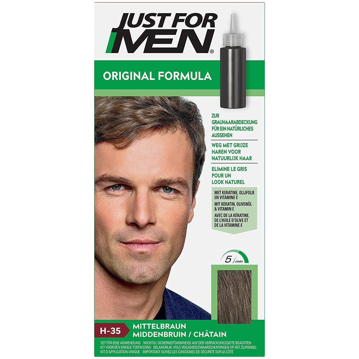 Lavender JUST FOR MEN Hair Color Medium Brown 35, 1 ea (Pack of 7)